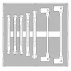 Juego de llaves de doble articulación Teng Tools FOAM2, 7 piezas — TEDDF7