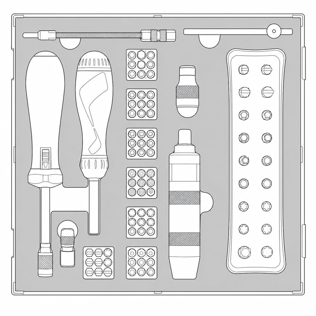Torque Screwdriver Set FOAM2 95 Pieces