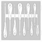 Juego de destornilladores aislados Teng Tools mixtos FOAM2 de 9 piezas — TEDV909N