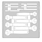 Juego de llaves aisladas Teng Tools FOAM2, 12 piezas — TEDVSP12