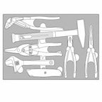 Juego de herramientas general Teng Tools E FOAM3 7 piezas — TEFMBP7E