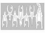 Juego de alicates aislados Teng Tools FOAM3, 7 piezas — TEFMBV07