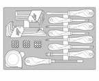 Juego de destornilladores y llaves hexagonales/TX Teng Tools 1 FOAM3 54 piezas — TEFMD54