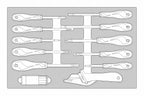 Teng Tools Juego de destornilladores y cuchillos aislados FOAM3 de 15 piezas — TEFMDV15