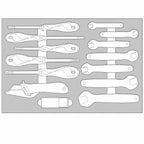 Juego de llaves y destornilladores aislados Teng Tools FOAM3, 17 piezas — TEFXV17