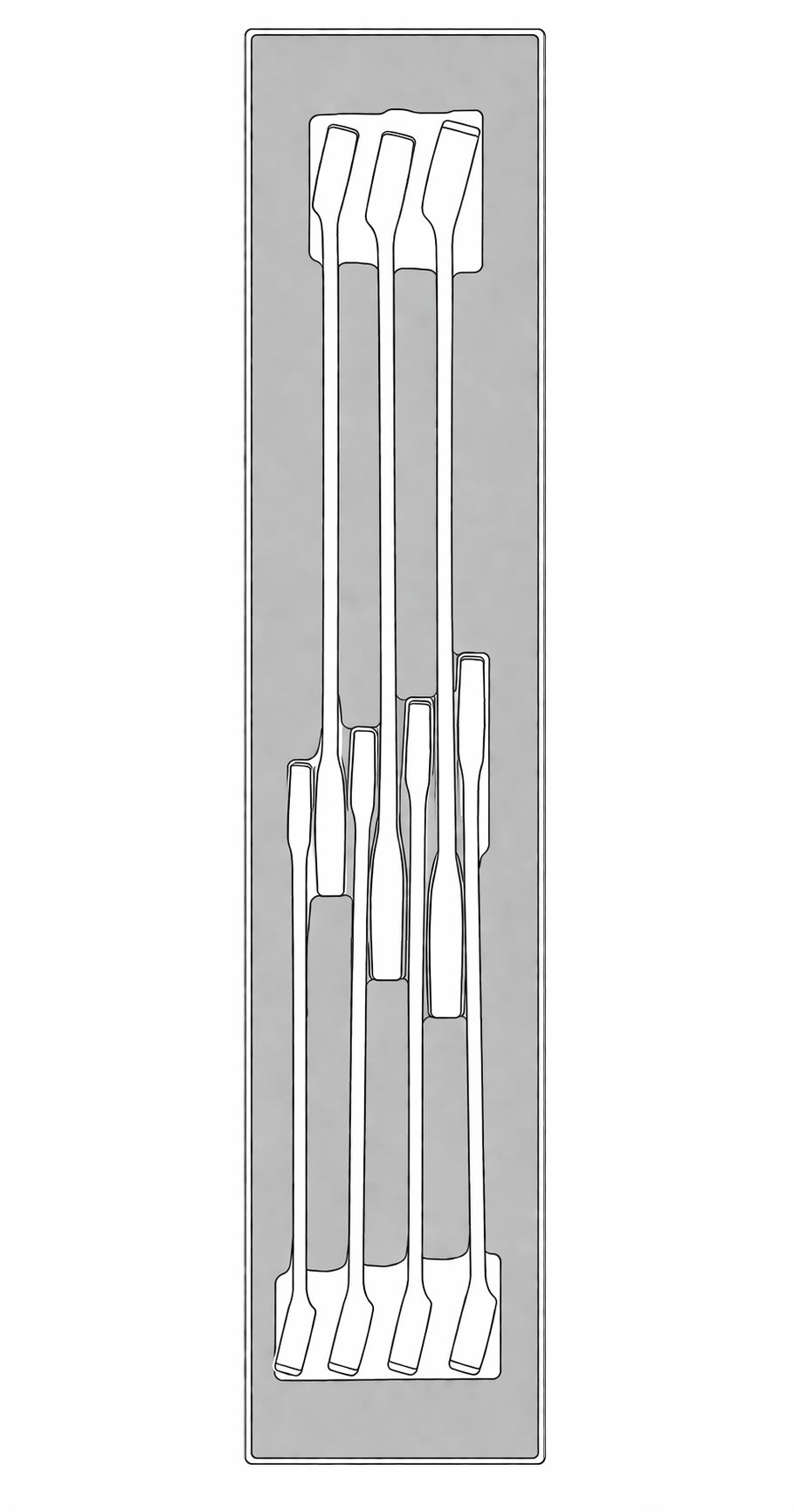 Combination Spanner Set FOAMX4 7 Pieces