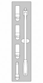 Juego de herramientas para ruedas Teng Tools de 5 piezas — TEXW05