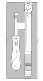 Juego de torsión Teng Tools 1/4 FOAMX2 2 piezas — TEZSD02