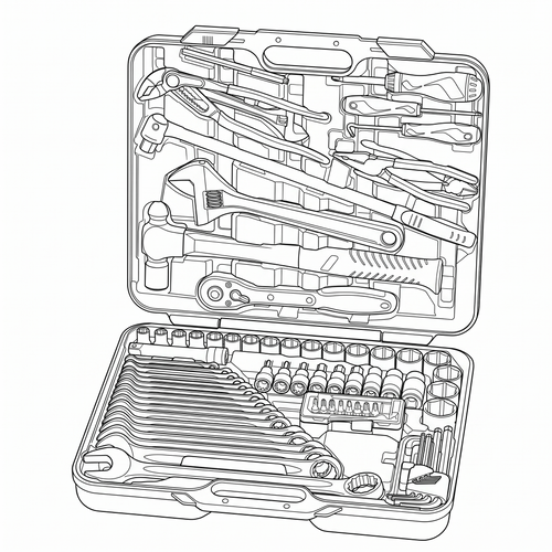 Teng Tools 1/2" Drive Heavy Duty Vehicle Socket & Tool Set 105 Pieces