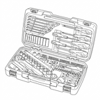 Juego de herramientas y vasos Teng Tools MECCA PRO de 1/4 y 1/2" con 95 piezas