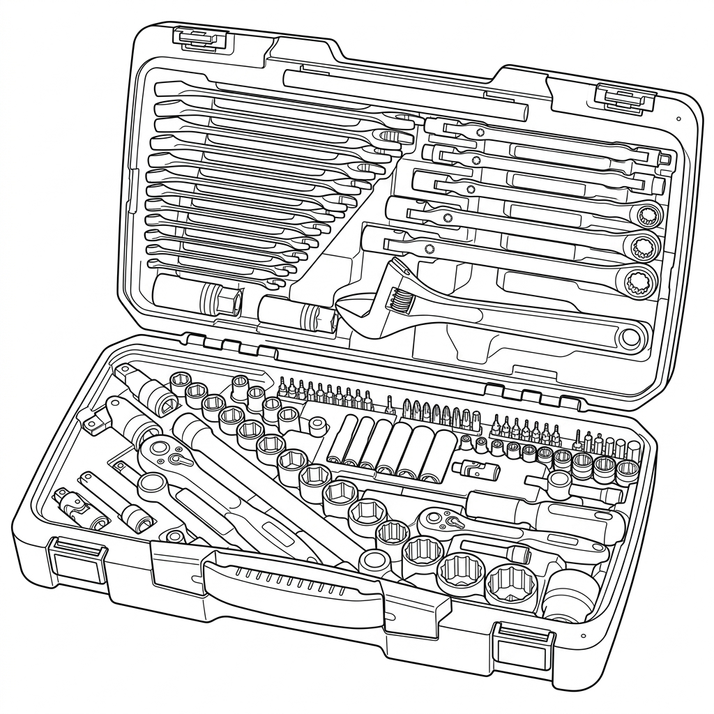Teng Tools MECCA PRO 1/4, 3/8 & 1/2 Socket Set 106 Pieces — TM106 (view 2)