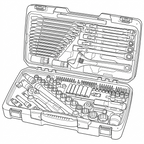 Teng Tools MECCA PRO 1/4, 3/8 & 1/2 Socket Set 106 Pieces — TM106 (view 2)