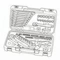 Teng Tools MECCA PRO 1/4, 3/8 and 1/2 Drive Socket and Tool Set 98 Pieces