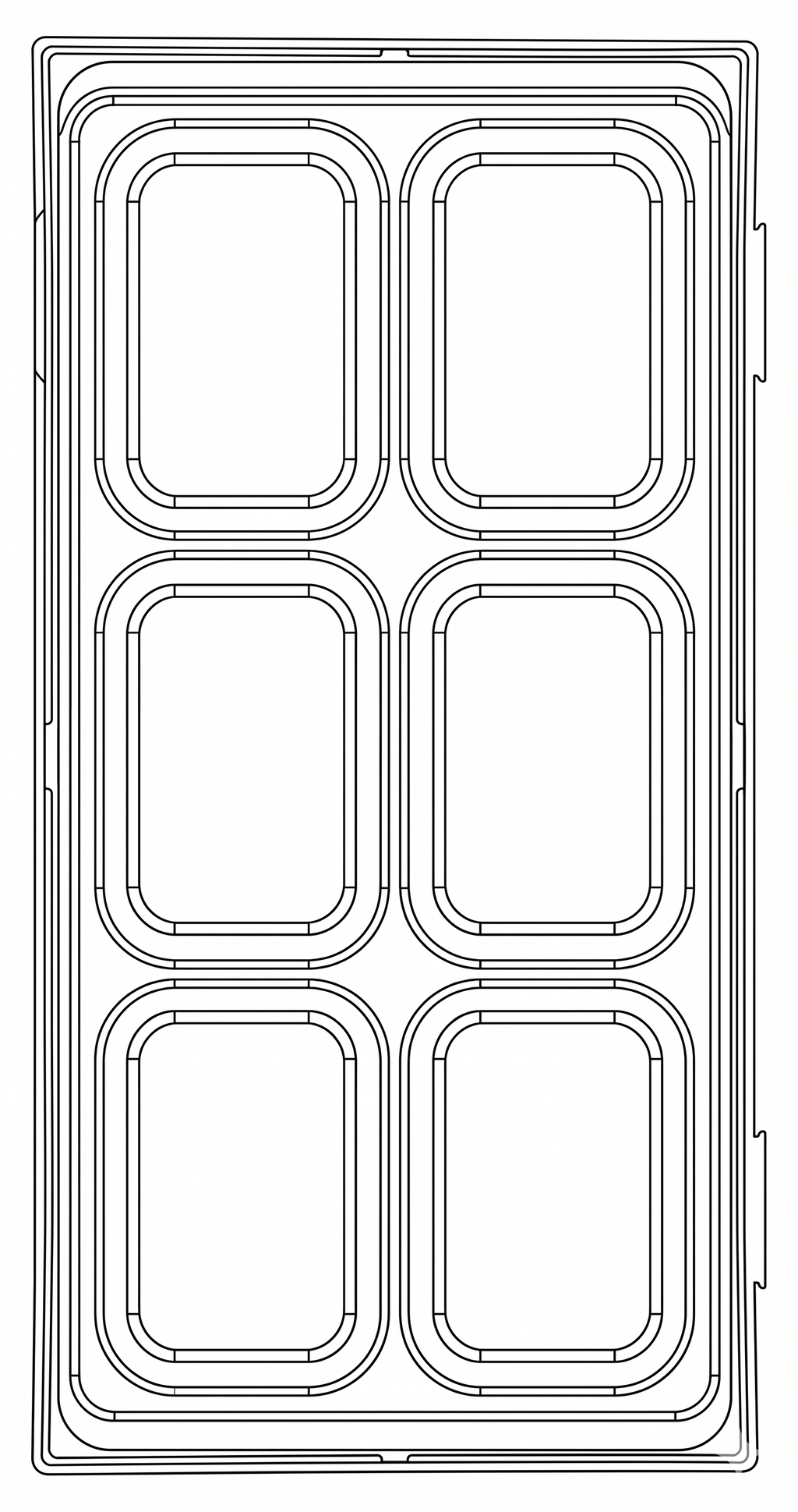 Storage Tray TT1 6 Compartments