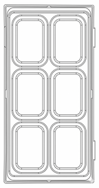 Bandeja organizadora Teng Tools TT1 de 6 compartimentos — TT04
