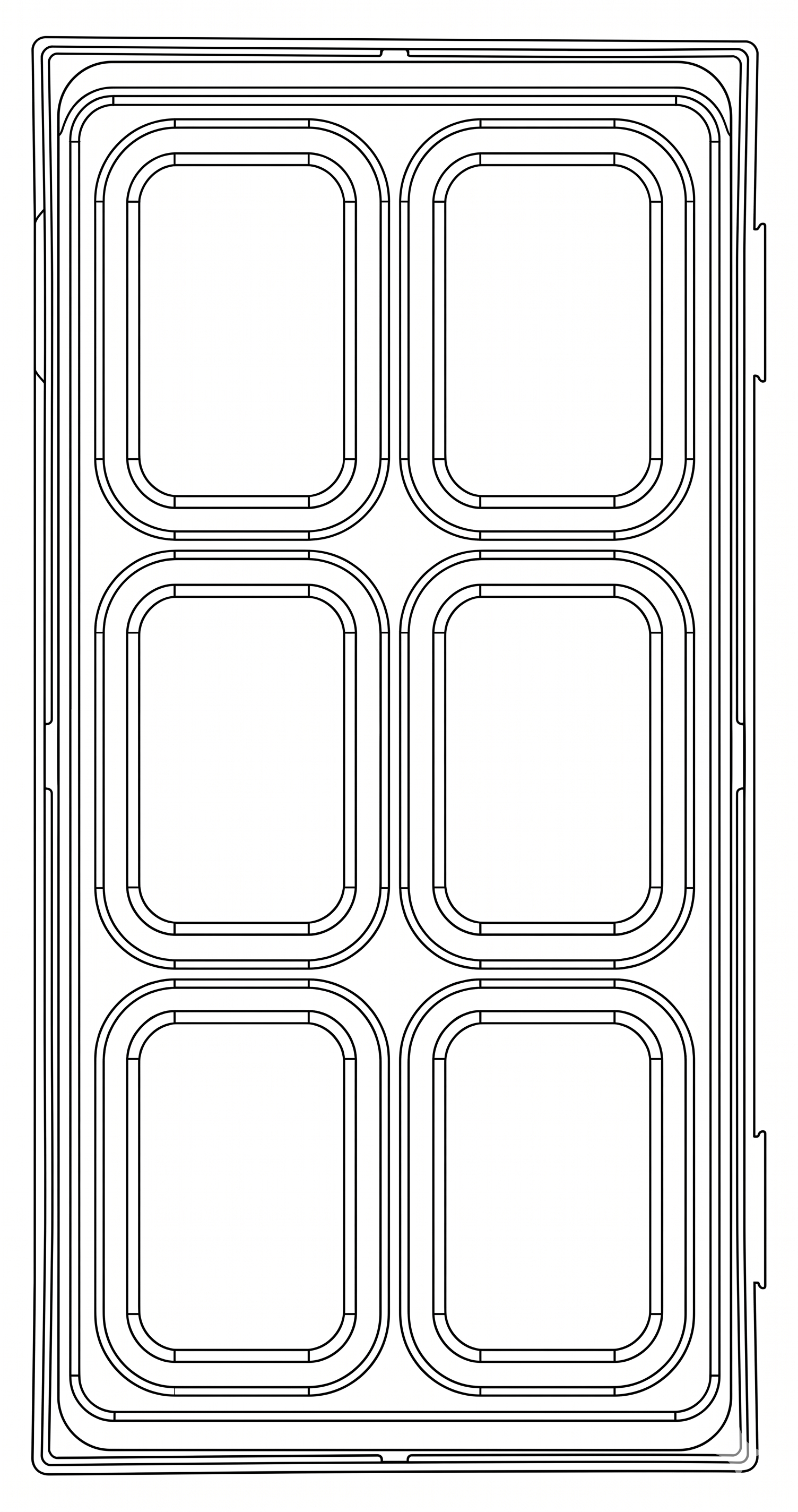 Storage Tray TT1 6 Compartments