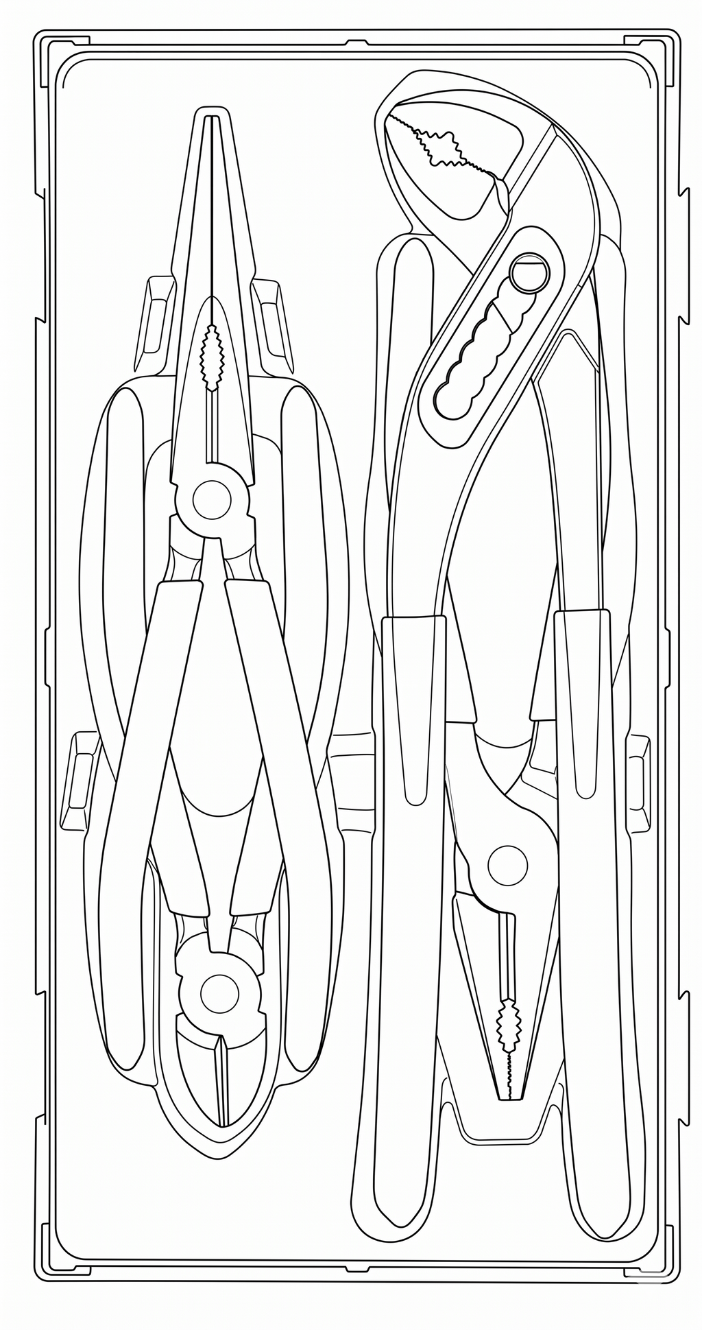 Plier Set Vinyl Grip TT1 4 Pieces
