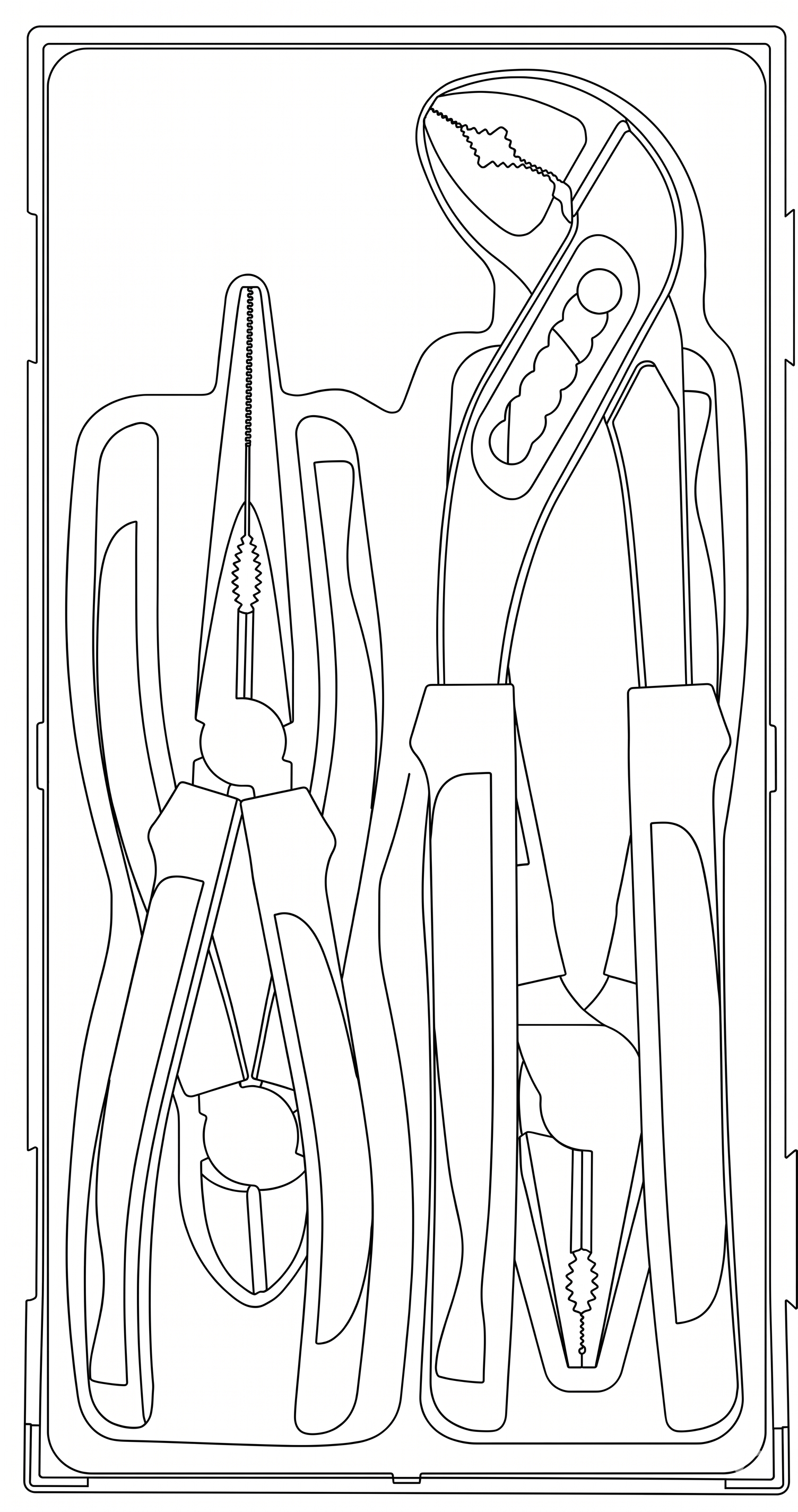 Plier Set TPR Grip TT1 4 Pieces
