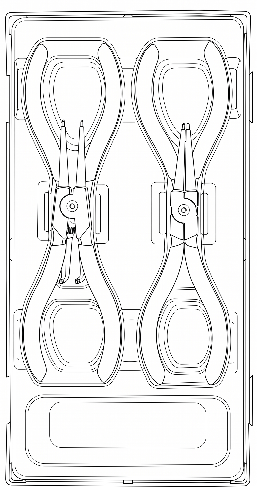 Circlip Plier Set 12-25mm TT1 4 Pieces