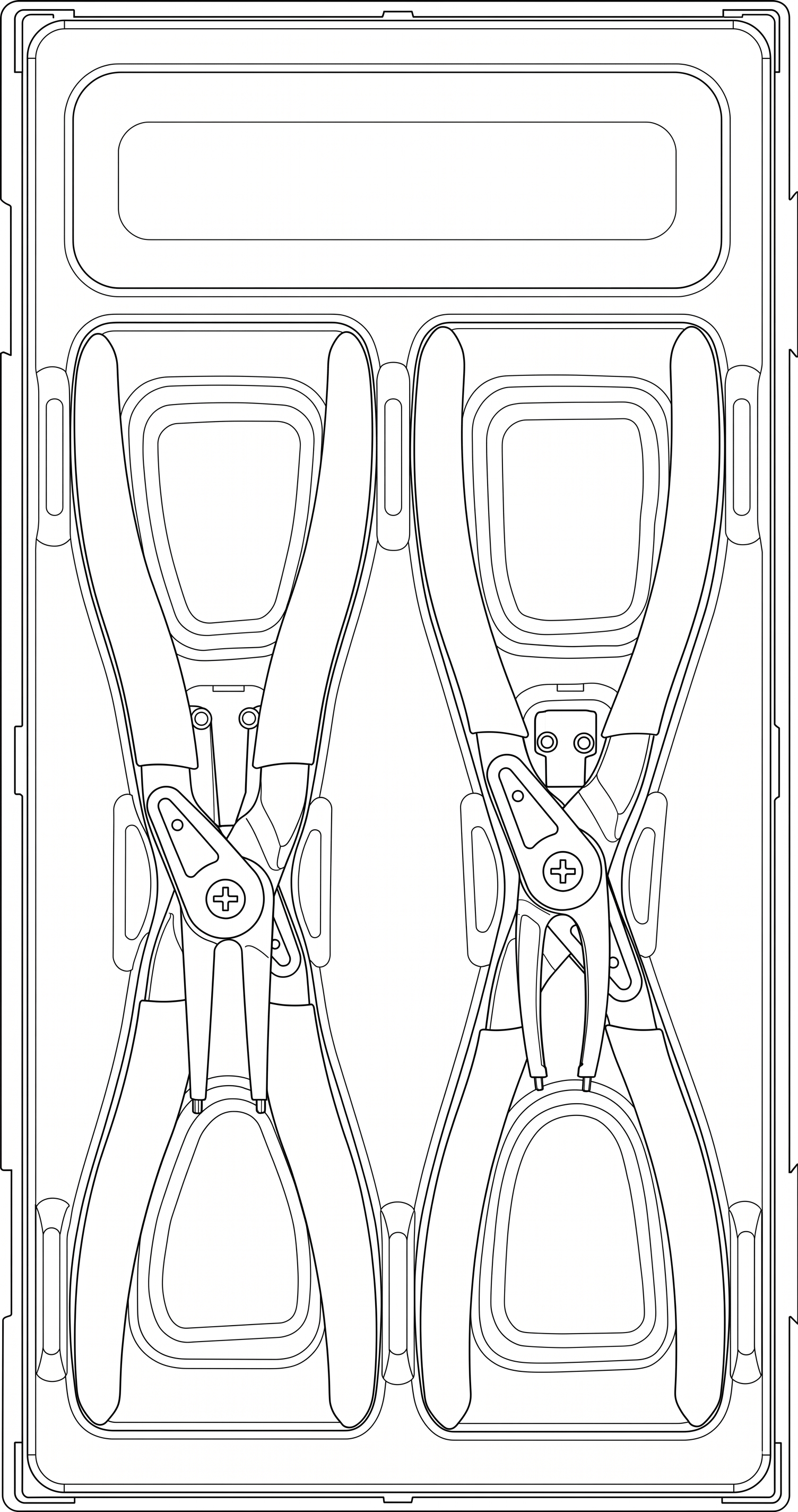 Circlip Plier Set PRO 12-25mm TT1 4 Pieces