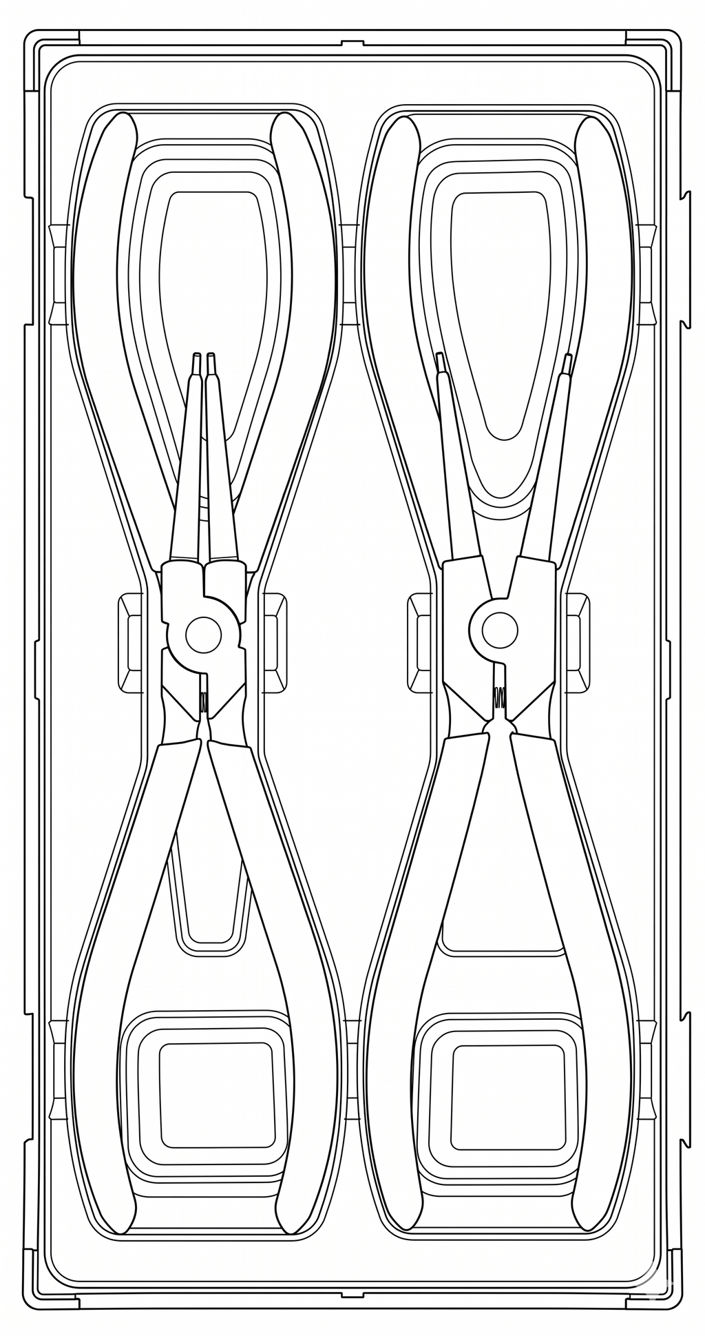 Teng Tools Circlip Plier Set 19-60mm TT1 4 Pieces — TT474-7 (view 2)