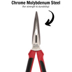Bent Long Nose Plier TPR Grip 210mm