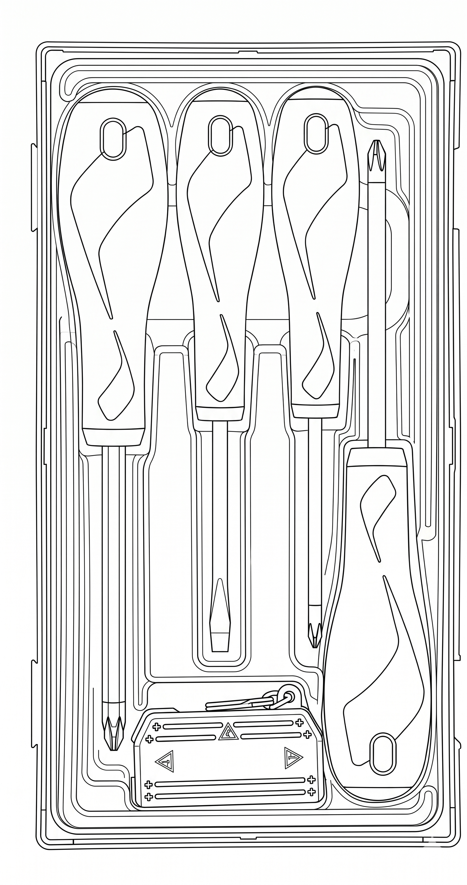Screwdriver Set with Magnetic Charger TT1 5 pieces