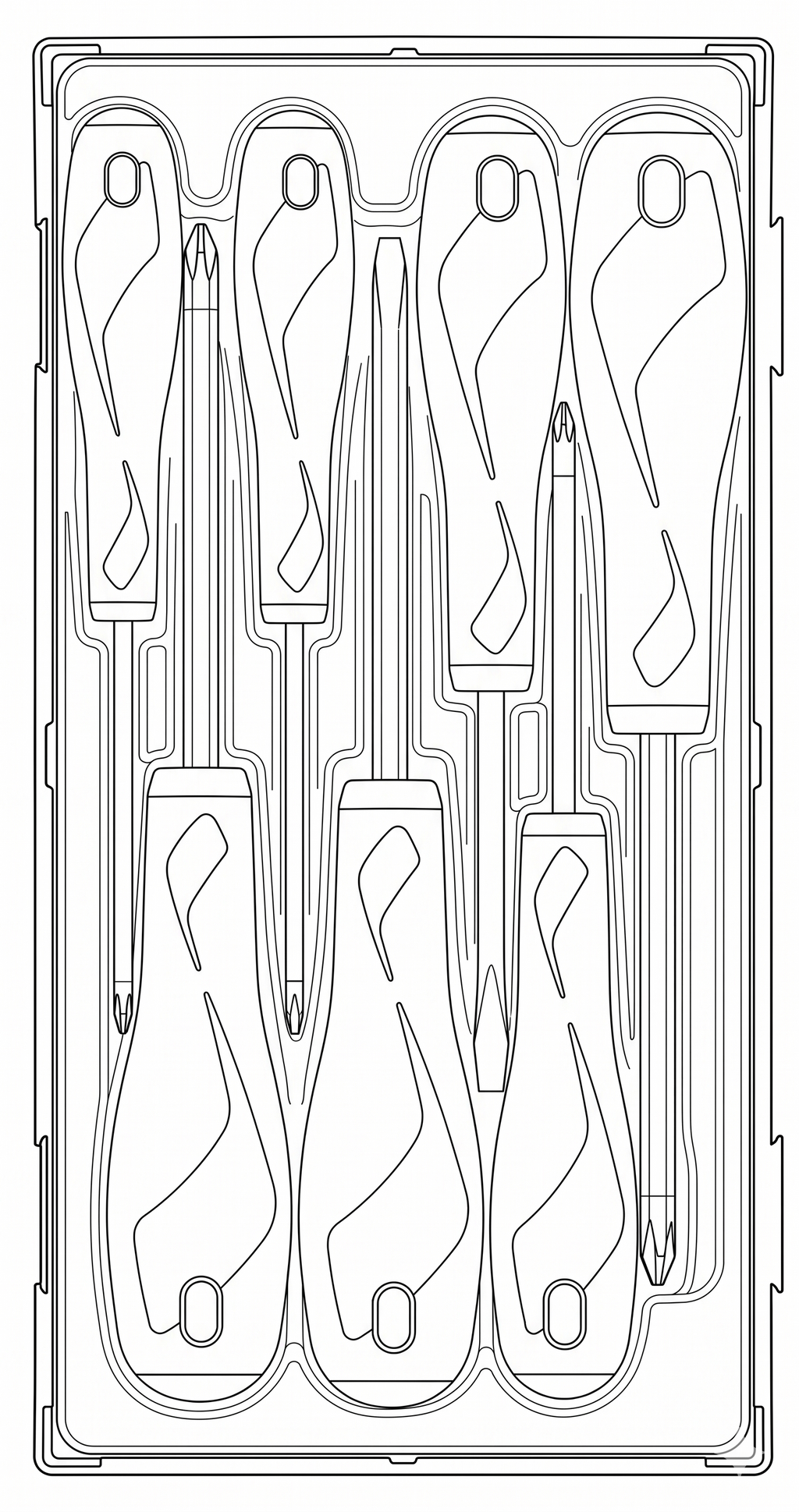 Screwdriver Set Mixed TT1 7 Pieces