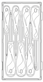 Juego de destornilladores mixtos Teng Tools TT1, 7 piezas — TT917N
