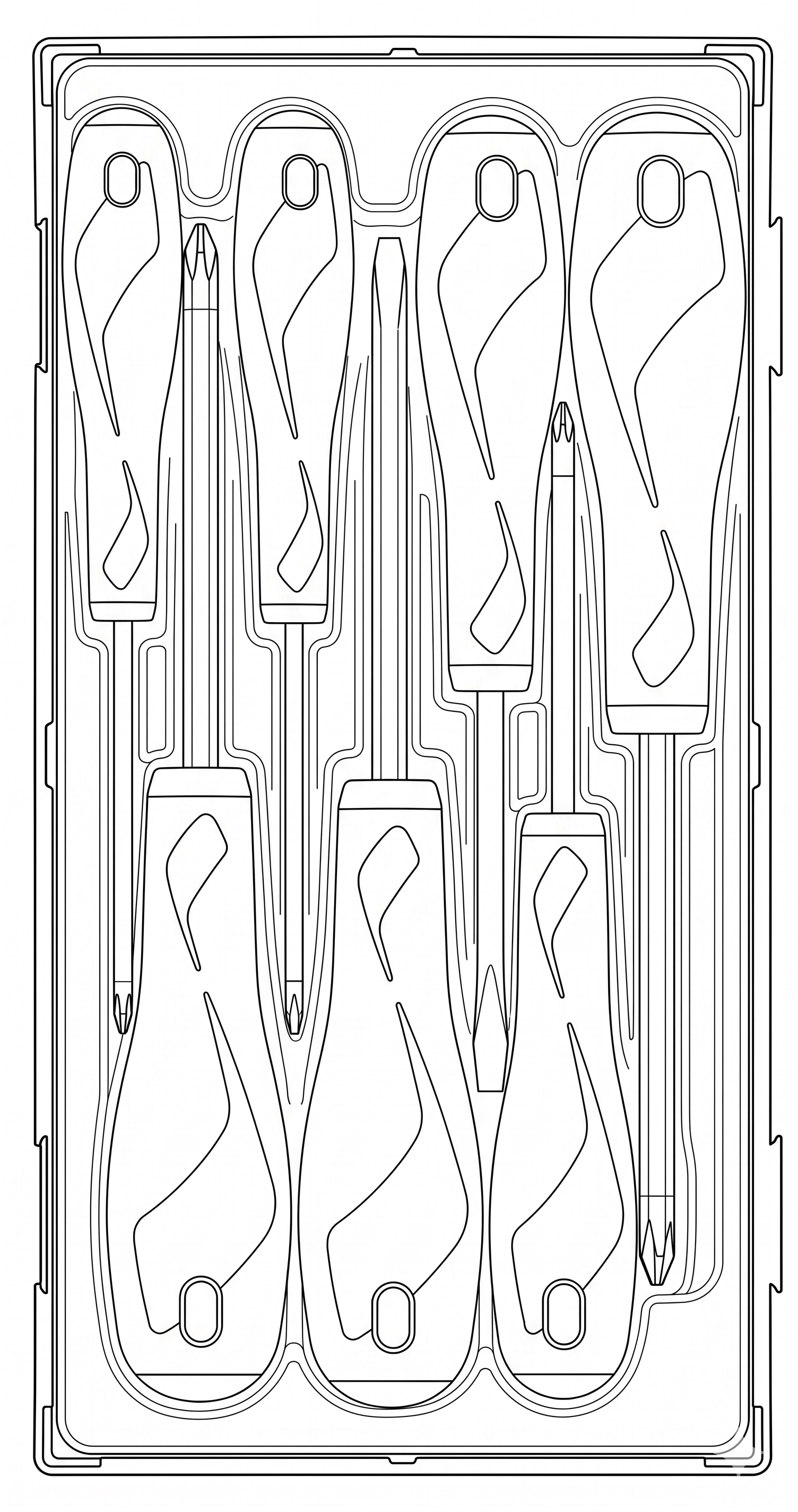 Screwdriver Set Mixed TT1 7 Pieces