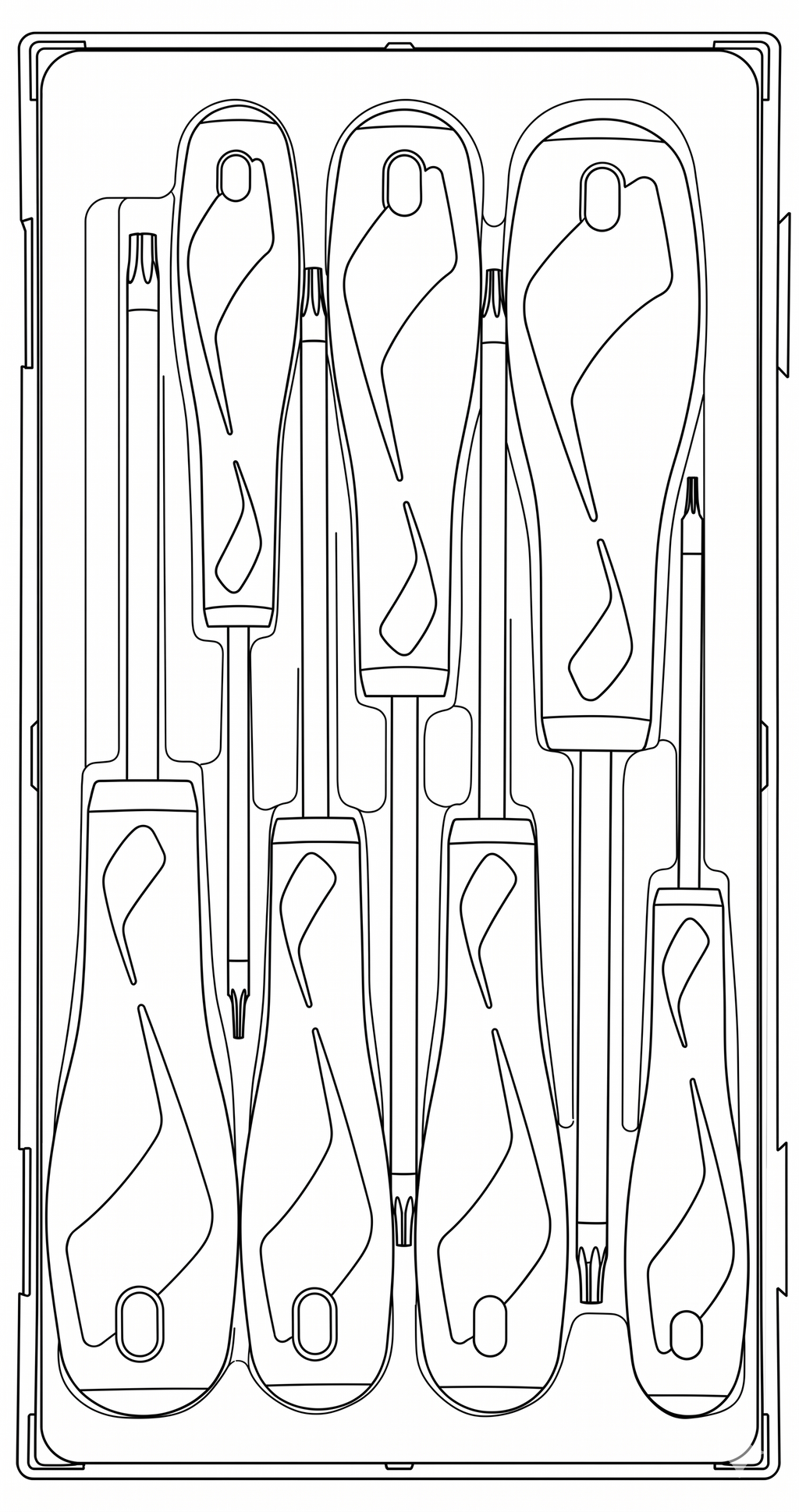 Screwdriver Set TX & TPX TT1 7 Pieces