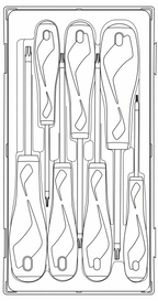 Teng Tools Juego de destornilladores TX y TPX TT1 de 7 piezas — TT917TXN
