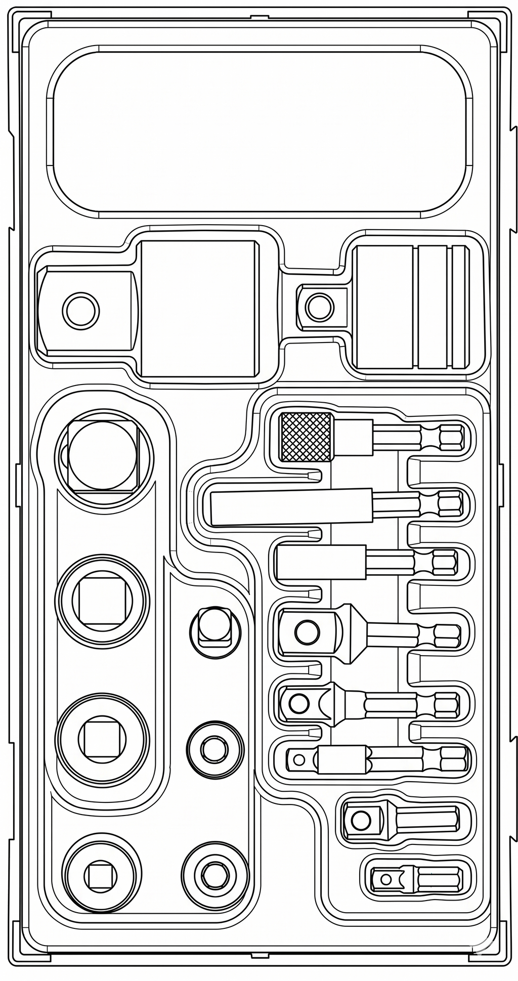 Socket Adaptor Set TT1 17 Pieces