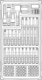 Juego de puntas de impacto Teng Tools TT1 de 53 piezas — TTBS53