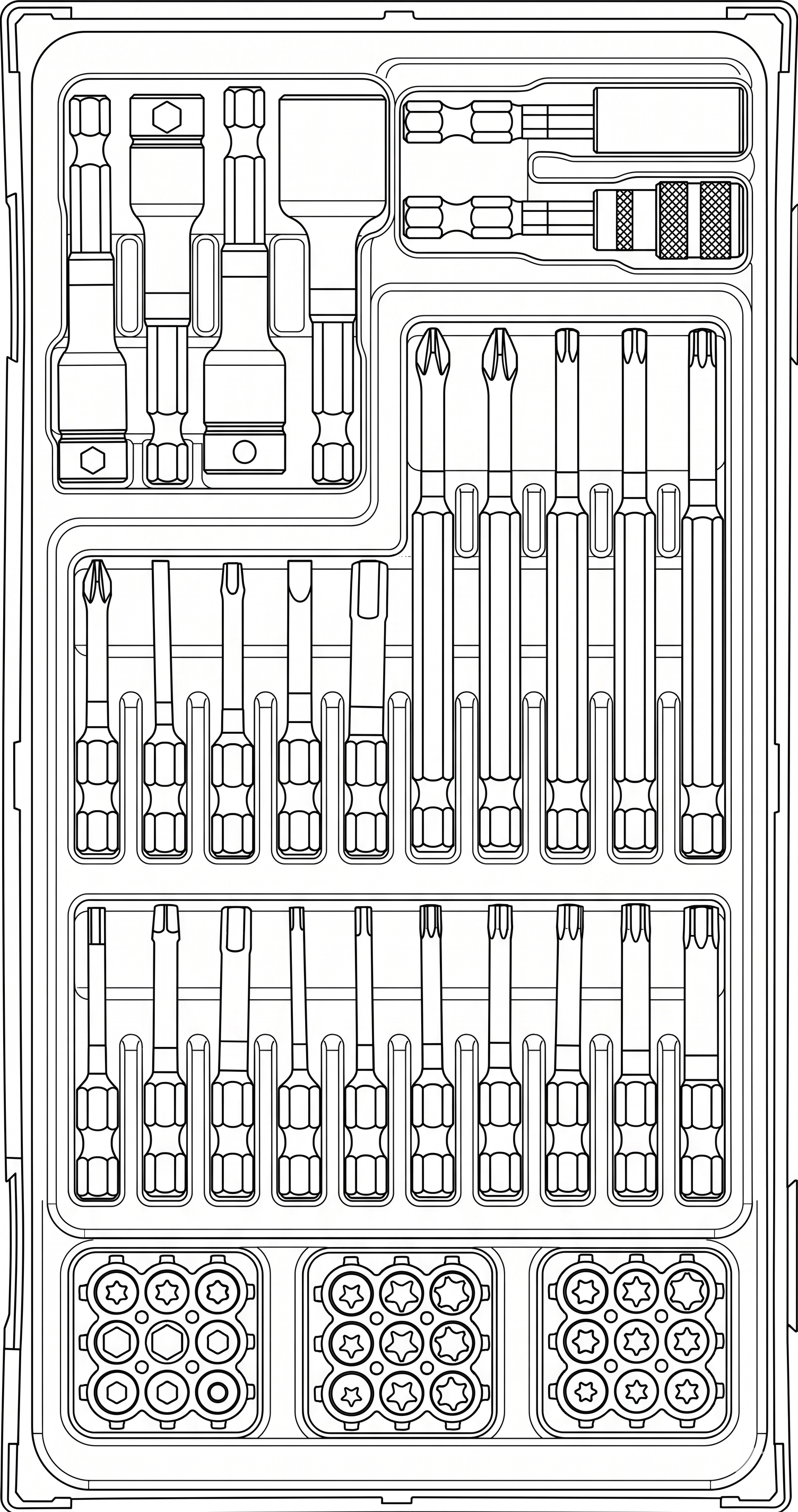 Impact Bit Set TT1 53 Pieces