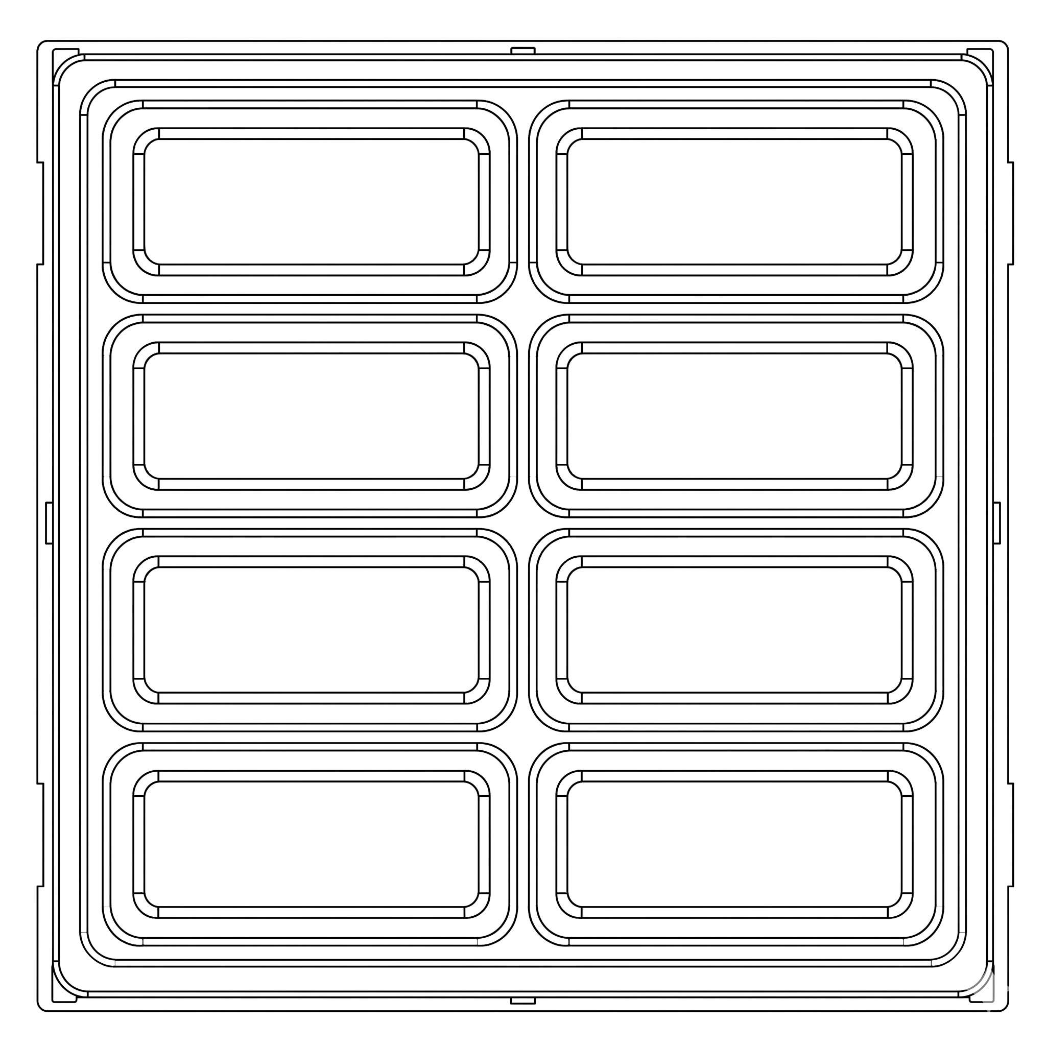 Storage Tray TT2 8 Compartments