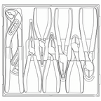 Juego de alicates Teng Tools, agarre de vinilo, TT2, 8 piezas — TTD441