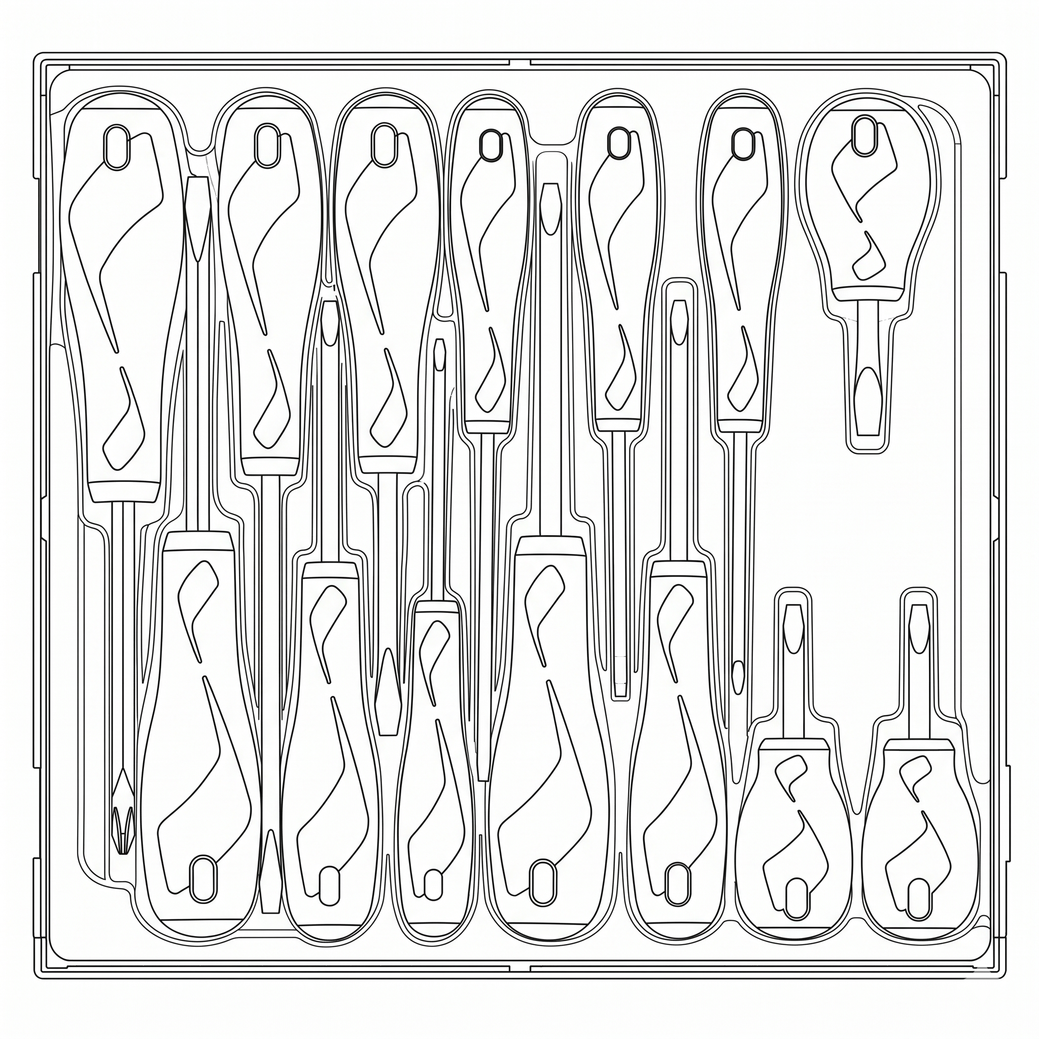 Screwdriver Set Mixed TT2 14 Pieces