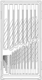 Juego de brocas Teng Tools, 28 piezas (TT1) — TTDB28