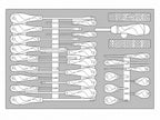 Juego de destornilladores Teng Tools Mixto FOAM4X4 122 Piezas — TTEMD122N