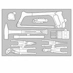 Juego de herramientas generales Teng Tools FOAM4X4 de 15 piezas — TTEPS15