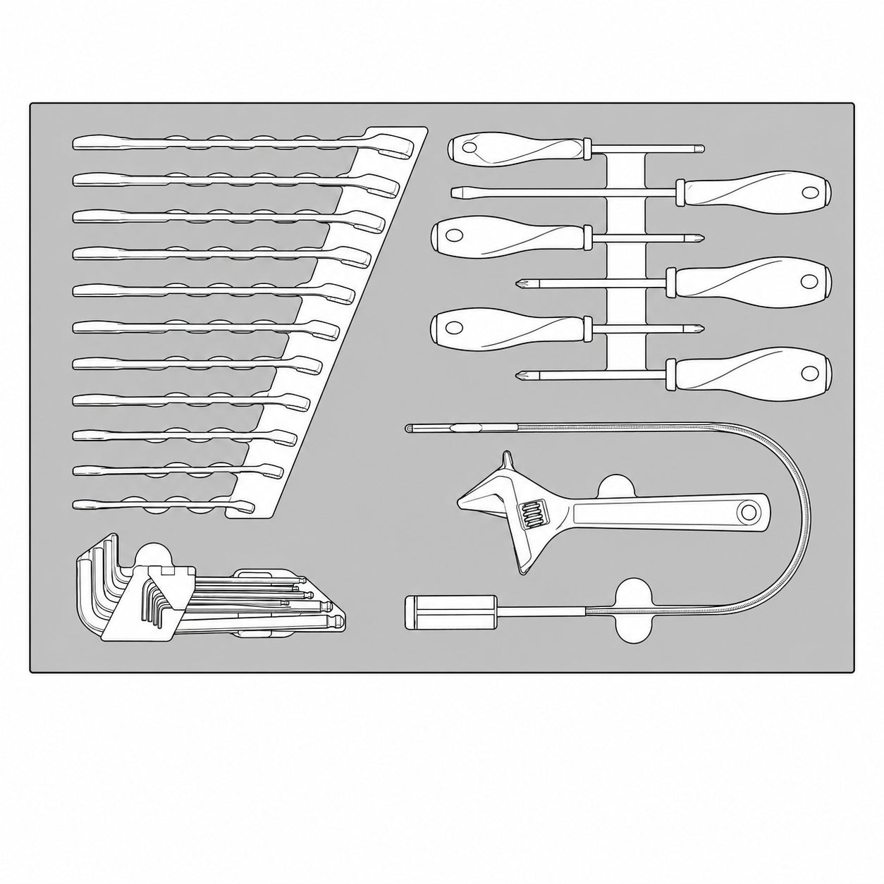 General Tool Set FOAM4X4 28 Pieces