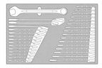 Juego de llaves combinadas y de carraca métricas Teng Tools FOAM4X4, 31 piezas