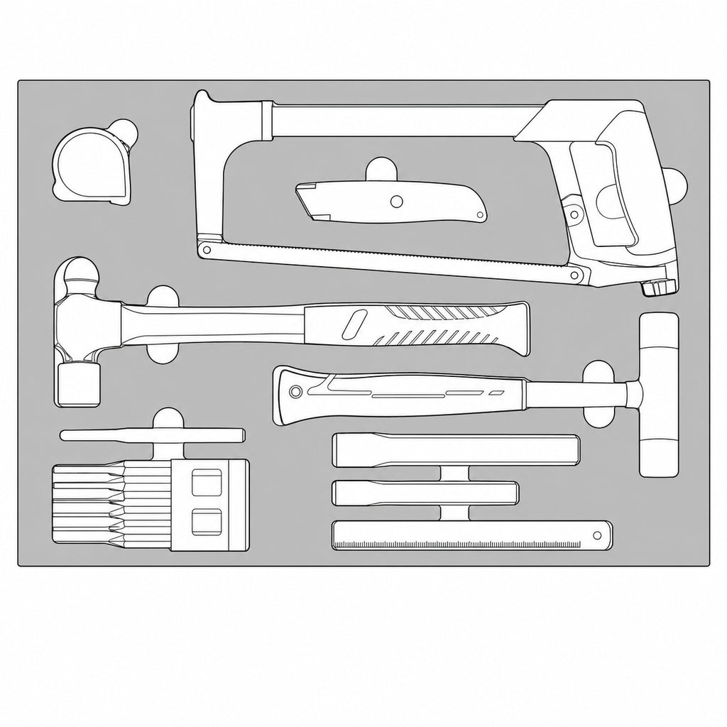 General Tool Set FOAM4X4 15 Pieces