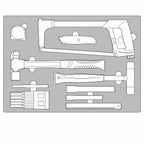 Juego de herramientas general Teng Tools FOAM4X4 de 15 piezas — TTEX15