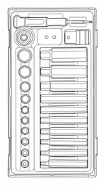 Teng Tools Juego de llaves de vaso con puntas hexagonales de 1/2", 23 piezas — TTHEX23