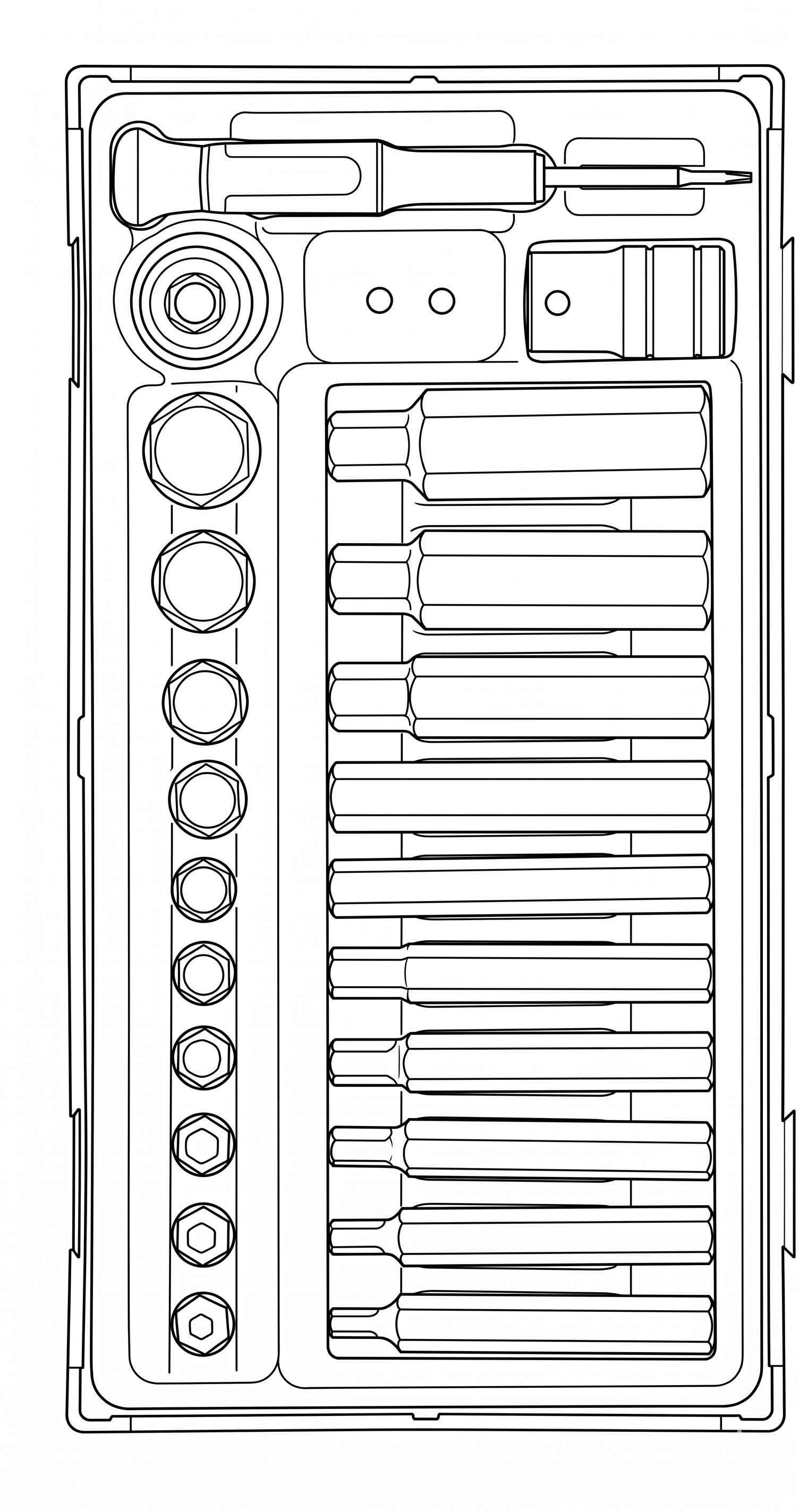 1/2 Drive Hex Bit Socket Set TT1 23 Pieces
