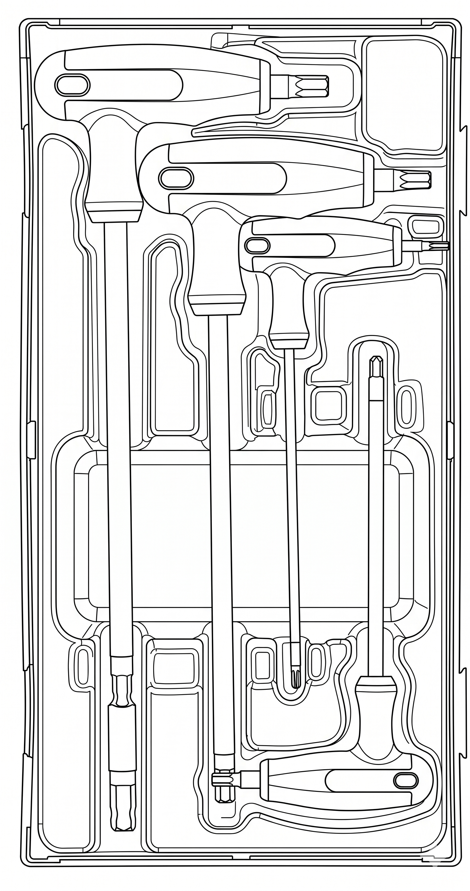 T-Handle Ball Point Hex Key Set AF TT1 7 Pieces