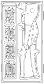 Juego de remachadora Teng Tools TT1 de 81 piezas — TTHR81