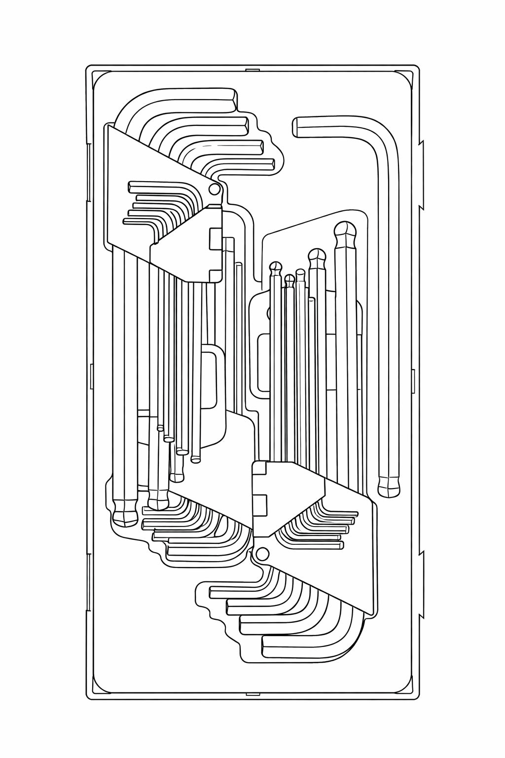Ball Point Hex & TX Key Set TT1 28 Pieces